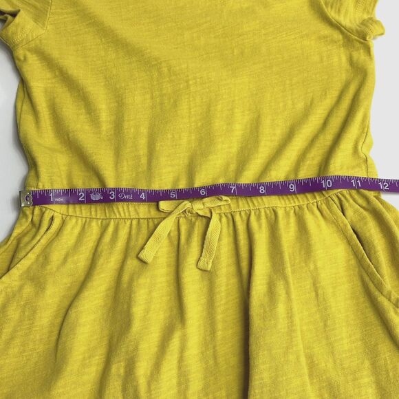 Spotted Zebra Pullover T-Shirt Dress Girls M Size 8 Pockets Cinch-Waist Cotton - Picture 9 of 10